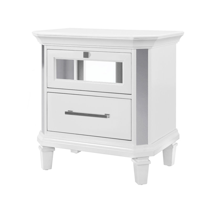 Table de chevet blanche Muhan