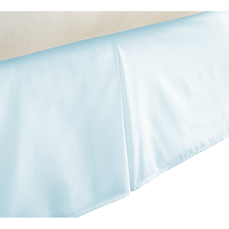 Aqua Twin XL Microfiber Pleated Bed Skirt