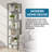 Plastic Modular Shelf Unit 6 Tiers, Grey-232128089