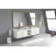 Miroir de salle de bain mural 72 po x 48 po avec cadre en aluminium durable et verre HD-891162158-891162145