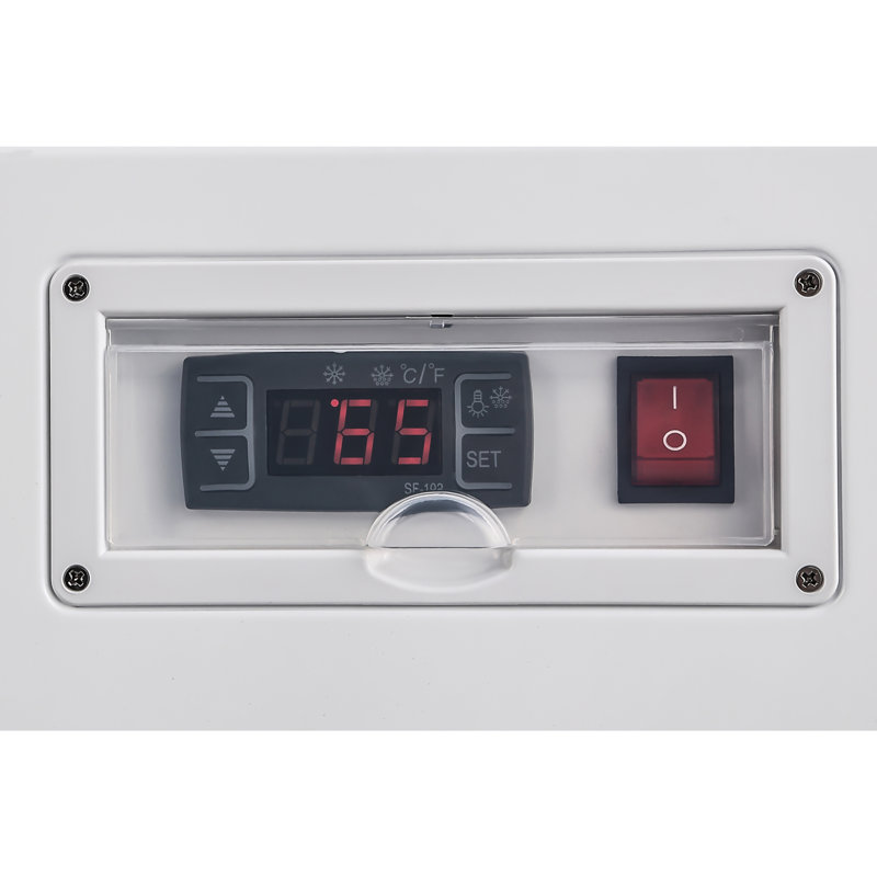 48 in. Self-Service Countertop Display Refrigerator in Black (CDC-250-BK), White