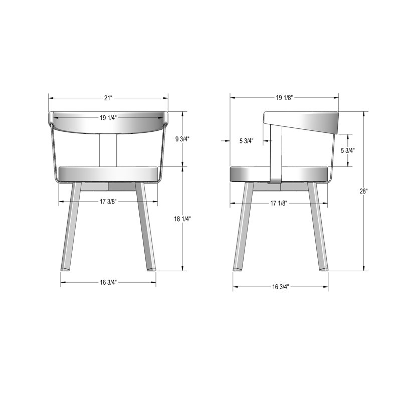 Drees Dining Chair with backrest and arms, Brown Wood/Black Legs, Beige