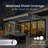 Semi-Cassette Patio Awning with LED Lights - Moroccan Collection -54833124-131522905-54833131