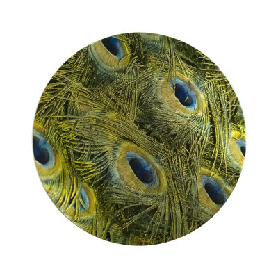 Peacock Round Lacquer Placemat