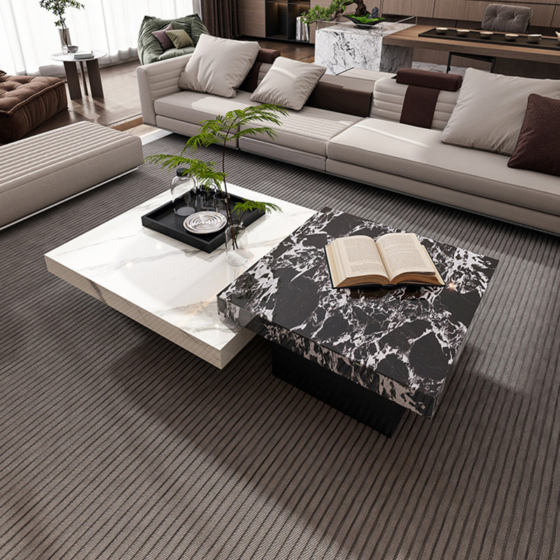 Jantcho, Blanc / Noir / Argent, H 15,7 po x L 31,5 po x l 31,5 po