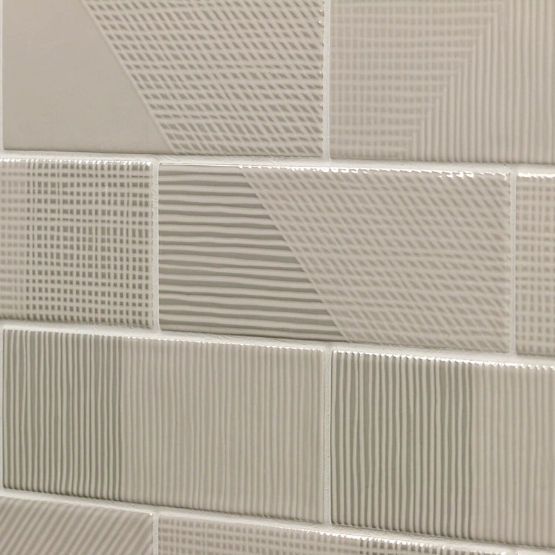 Archer 2" x 8" Ceramic Brick Look Subway Tile (5.38 sq. ft. / case), Gray Pearl