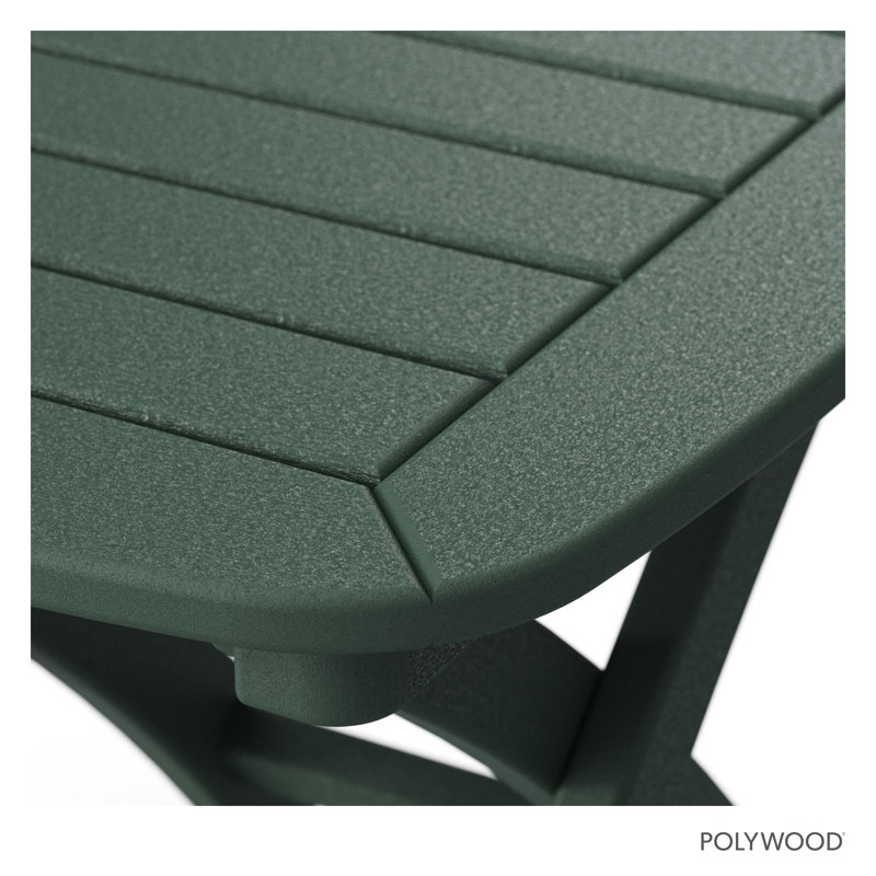 POLYWOOD Nautical 21" x 18" Side Table, Green