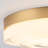 Modern Glass Drum Led Flush Mount