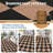 Large Rugs for Living Room 8x10 Washable Easy jute Bedroom Carpet, Stain-Resistant Thin Floor Cover, Foldable Contemporary Checkered Indoor Outdoor Area Rugs for Nursery, Patio, Deck, Black White