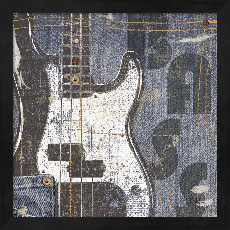 Rock concert A par NBL Studio, art encadré (ensemble de 2), Papier noir, H 13,25 po x l 13,25 po x P 1 po