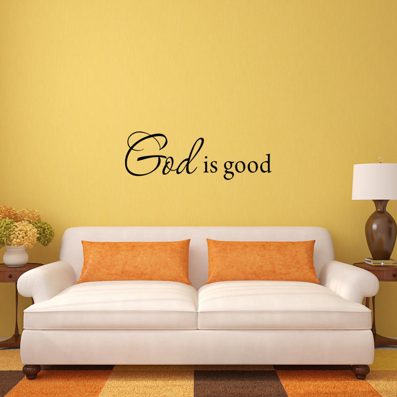 Décalcomanie murale dieu good Dunaghy, H 10 po x l 30 po x P 0,01 po