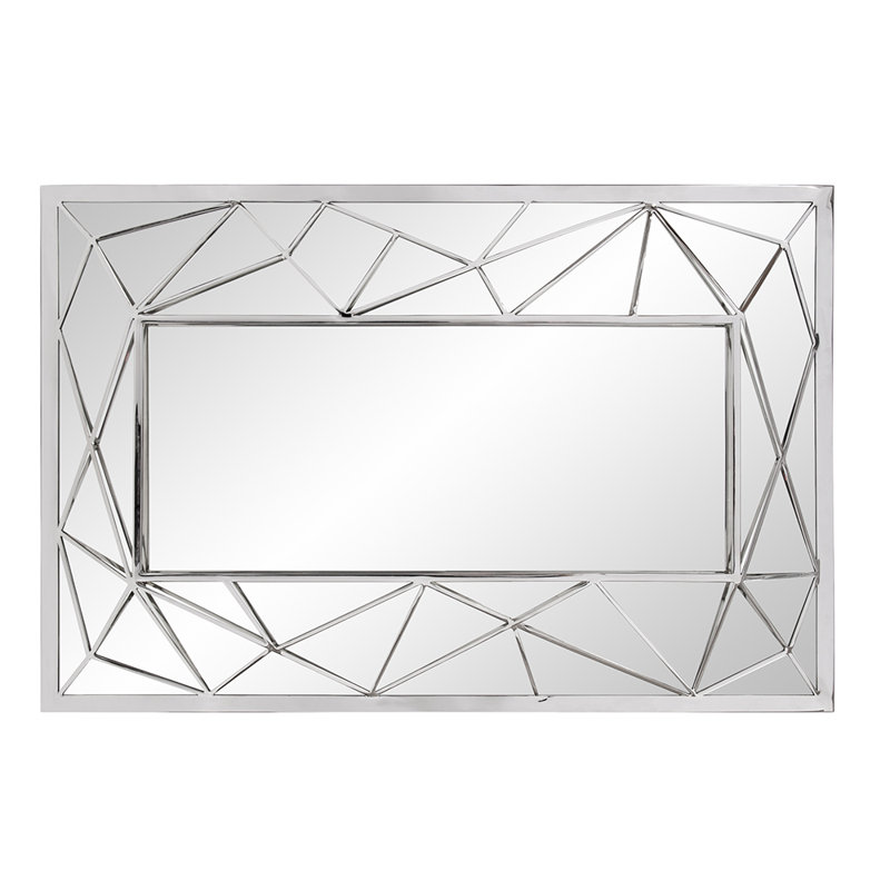 Sams Stainless Steel Rectangle Mirror, 23" x 35"