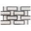 Stately Tre Basketweave 9.5" x 14" Porcelain Marble Look Wall & Floor Tile-72531484