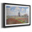Tulip Fields with the Rijnsburg Windmill-Claude Monet - reproduction d'art encadrée avec passe-partout et verre - 1886-534353907-534353908-534353910