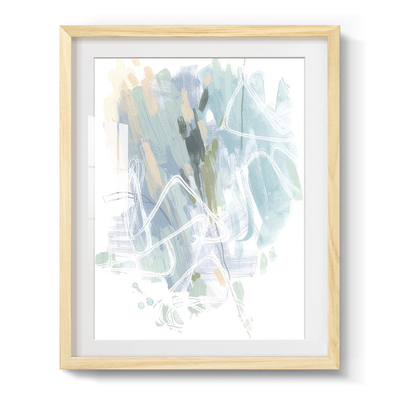 Loop Code I -Framed Print, Natural, 25.5" H x 17.5" W