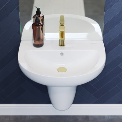 Lavabo mural Caché