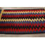 Tapis de couloir Chevron fabriqué à la main en laine rouge/noir/jaune Tapis décoratif