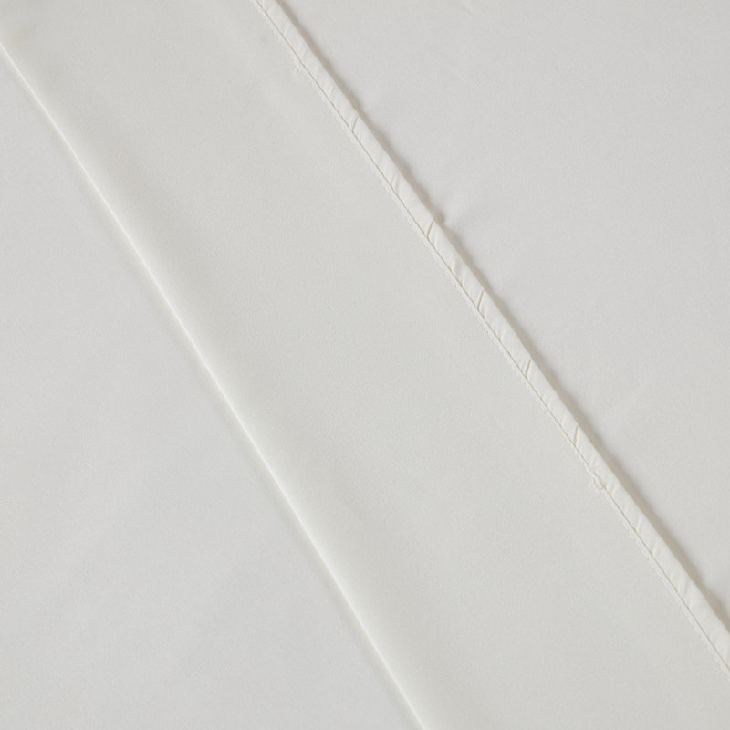 Ensemble de draps en percale de microfibre, Ensemble de draps pour grand lit + un drap-housse , Ivoire