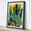 Desert Landscape Botanical - Wrapped Canvas-253063559-253063565