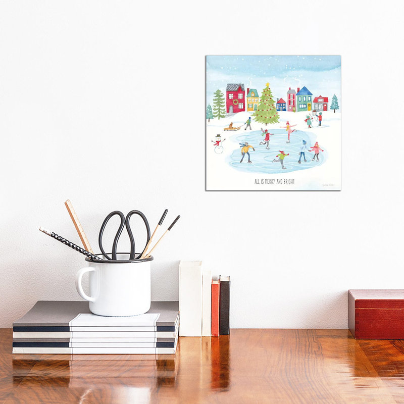 Vintage Holiday Cheer Square by Cynthia Coulter - Wrapped Canvas Painting, 45.72 cm H x 45.72 cm W