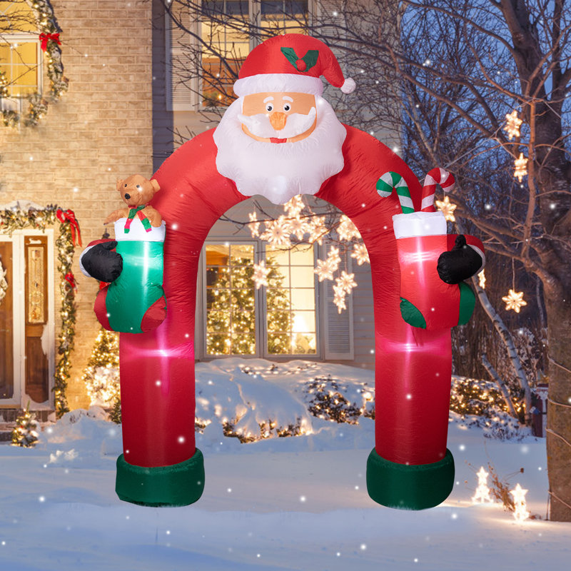 Arche gonflable géante de Noël Père Noël