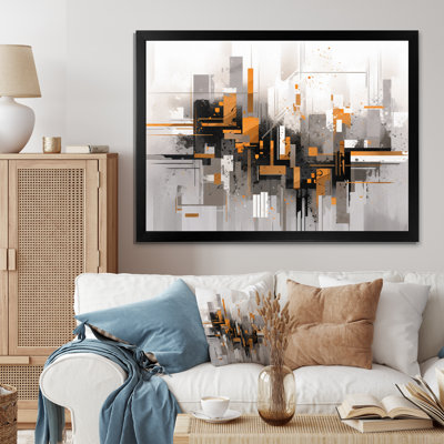 Rayures orange, orange et gris