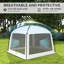 Tente moustiquaire, moustiquaire 10 'x 10' avec protection UV50 +, blanc