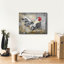 «Lace Rooster A» par Jean Plout, art mural sur toile, 16 po x 12 po