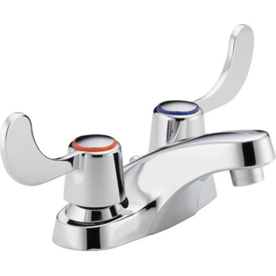 Centerset 2-handle Bathroom Faucet with Drain Assembly