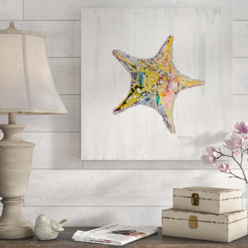 Étoile de mer par JP Kilkenny - impression, Couche de verre, H 24 po x l 24 po x 1,5 po