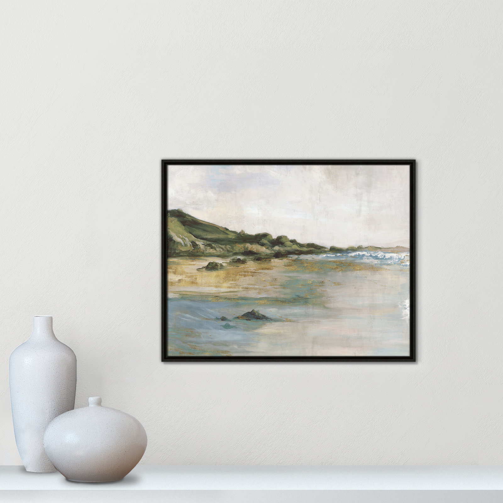 Cordoba "Tide's Edge" Print, Espresso, 23.5" H x 29.5" W