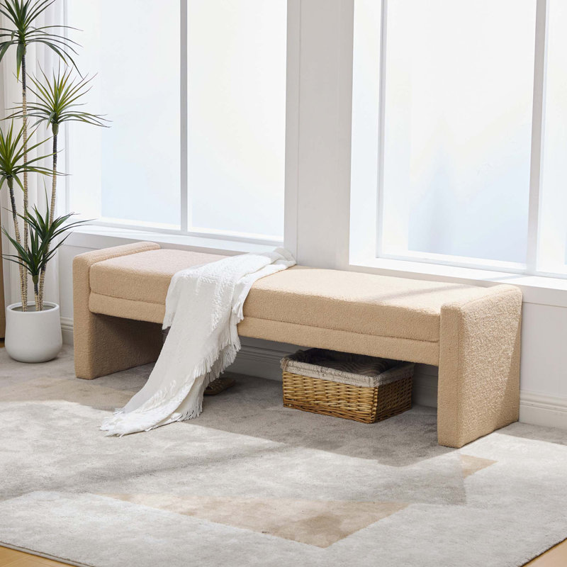 Banc rembourré 66,9 po Modern, Blé