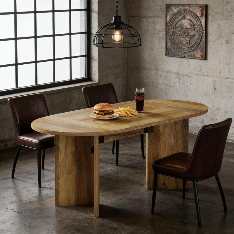 Table de salle à manger, table de cuisine, table de bureau ovale, table de réunion