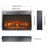 26 Inch Electric Fireplace Insert, Ultra Thin Heater With Log Set & Realistic Flame, Remote Control With Timer, Overheating Protection