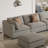 Milard Minimalist Modular Sofa-1193002724-1193002727