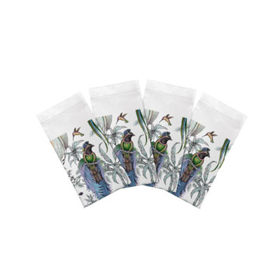 Serviettes de table en satin de coton Audubon Exotica