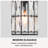 Baconton 1- Light Crystal Matte Black Pendant Light