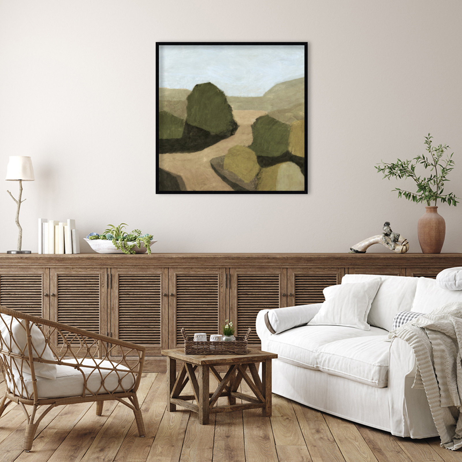 Paysage 1 Print by Dan Hobday, Black, 41" H x 41" W