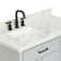 Tidworth 42'' Solid Wood Single Bathroom Vanity with 1.5'' Carrara Marble Top, Left Offset Rectangular Sink
