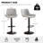 Swivel Adjustable Height Counter Stool With Footrest-105526882