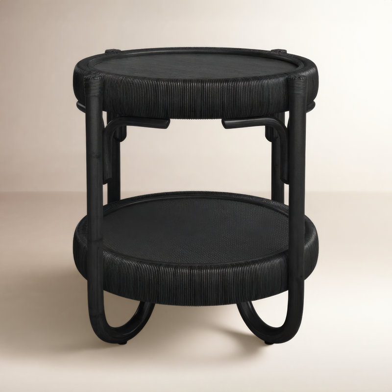 Willow Creek End Table, Antique Black