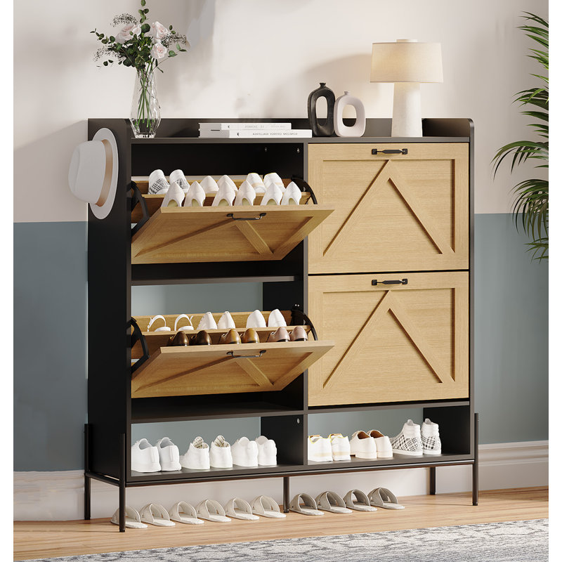 30 Pair Flip Down Shoe Storage