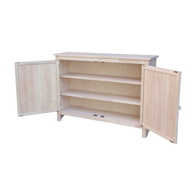 Abingdon 47'' Solid Wood Sideboard, Unfinished