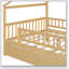 Wooden House Bed With Trundle-114668460