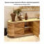 Buffet 55,5 po en frêne massif à 4 portes au fini naturel-655604475