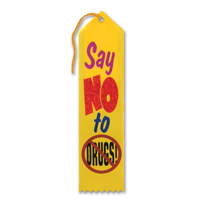 Ruban de prix «Say No To Drugs»