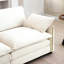 Velours côtelé surdimensionné beige: charme rétro avec 3 repose-pieds et canapé-lit avec repose-pieds: moderne 3 pour les clubs