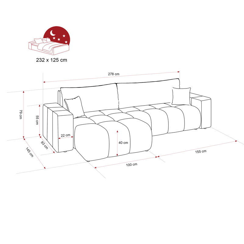 4 Seater Sofa Bed