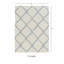 Tapis fait main Mehcad ivoire et bleu marine-31943147