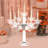 11.4'' H Crystal Tabletop Candelabra